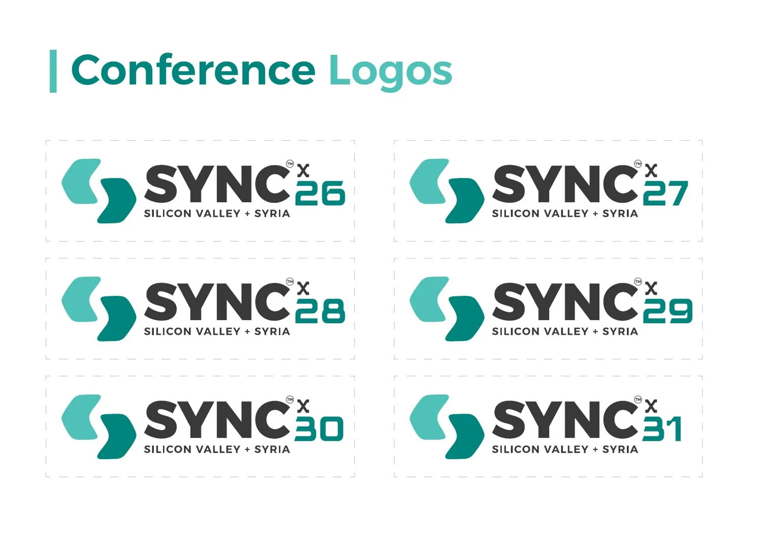 SYNC guideline — Conference logos by year