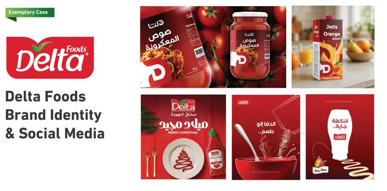 Delta Foods — Identity & social board